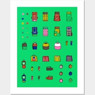 60s Camping Gear -- Mod Outdoors Aesthetic Posters and Art